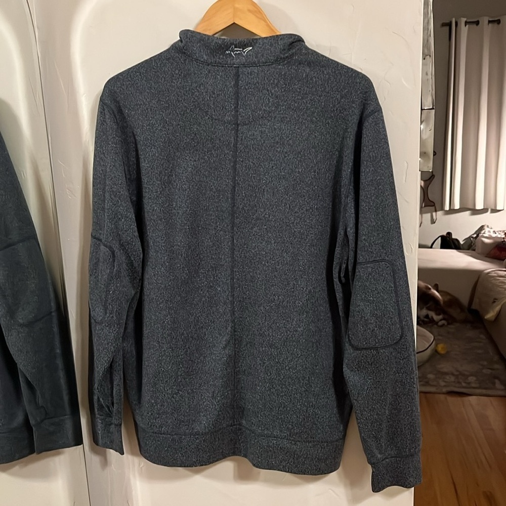 Greg Norman Collection Navy Zip-Up Sweater - Picture 4 of 5